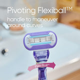Gillette Venus Deluxe Smooth Swirl Women's Razor & 7 Blade Refill with Flexiball