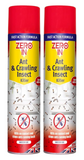 Ant & Crawling Insect Killer Spray Fast Acting Indoor Outdoor STV 300ml x 2