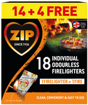 ZIP Fast & Clean Wrapped Firelighters for Open Fires BBQs Stoves Chimineas 