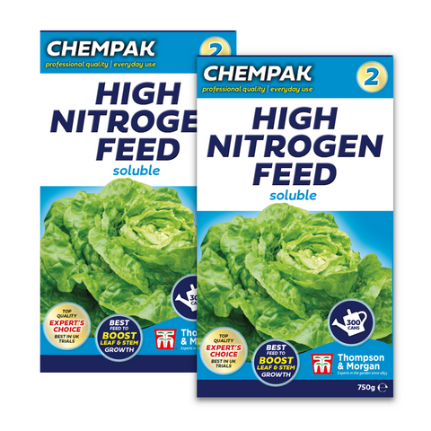 2 x Chempak Garden Plant High Nitrogen Growth Food Feed Fertiliser 750g