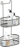 Over Shower Caddy Grey 2 Tier Hanging Screen Caddy Basket Storage Bathroom Rack