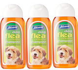 3 x Johnsons Veterinary Vet Dog Flea Cleansing Shampoo For Puppies 200ml
