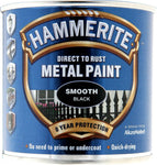 Hammerite Metal Paint Smooth Hammered Satin Direct To Rust All Colours 250ml