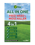 Vitax All in One Feed Kills Weed Mosskiller Moss Lawn Fertiliser 90sqm - 300sqm