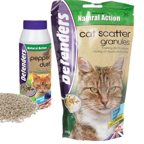 Defenders Cat and Dog Scatter Granules Pepper Dust Humane Treatment for Gardens