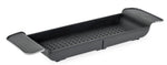 Bath Rack Extendable Over Bath Tub Caddy Plastic Organizer Tray Bathroom