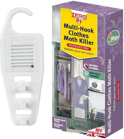 Zero In Multi hook Clothes Moth Killer Insects No Odours drips Non-staining