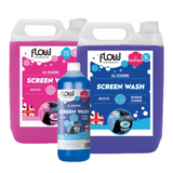 Flowchem Screen Wash All Seasons  UK Concentrate -5°C Temp Non Smear Blue Pink