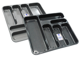 6 Compartment Cutlery Tray Organiser Holder Large Storage Insert Drawer Kitchen