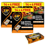 Zip Fast & Clean Wrapped Firelighters Long Burning BBQ & KasaBona Safety Matches