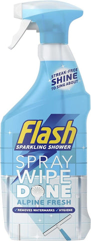 Flash Wipe Done Shower Spray Surface Cleaner Watermark Remover 800ml AlpineFresh