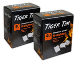 Tiger Tim Firelighters Quick Eco Barbecue Wood Burner Sachets Flame Quickfire