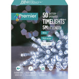 Premier Multi Action Battery Operated Timelights LED Christmas Lights With Timer