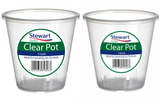 Stewart Clear Orchid Plants Pots Plastic Garden Flowers Planter 11cm / 13cm