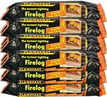 FlameFast Instant Lighting Firelog Fireplace Fuel 2 Hour Burn Fire Log Pack 15