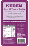 Kedem 100% Pure Grape Juice Freshly Squeezed, Rich Flavour, No Sugar 1.89L