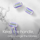 Gillette Venus Deluxe Smooth Swirl Women's Razor & 7 Blade Refill with Flexiball