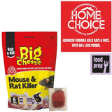 Big Cheese 6 - 15 Pasta Killer Sachet Bait Poison Rodent Mice Mouse Rat Trap