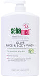 Sebamed Liquid Olive Face and Body Wash For Sensitive Skin Unisex Pump Pot 1L