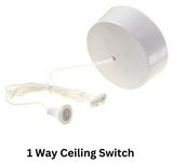 Dencon Ceiling Switch Pull Cord 6AMP 1 Way Single Pole Lighting Pre Packed