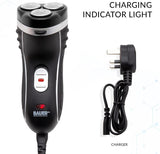 BAUER Mens Electric Shaver Razor Rechargeable Rotary Cordless Sideburn Trimmer