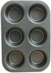 2 x 6 Cup Non Stick Cake Deep Bun Muffin Pie Yorkshire Pudding Baking Tray