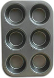 2 x 6 Cup Non Stick Cake Deep Bun Muffin Pie Yorkshire Pudding Baking Tray