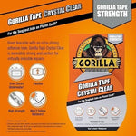 Gorilla Crystal Clear Tape High Strength Waterproof Flexible Adhesive Tape 8.2m