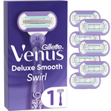 Gillette Venus Deluxe Smooth Swirl Women's Razor & 7 Blade Refill with Flexiball