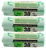 Caddy Bin Liners Compostable Biodegradable Kitchen Food Waste Bags 30Litre