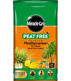 Miracle Gro Mediterranean & Citrus Plant Compost Peat Free Mineral Soil 8L - 10L