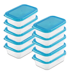 Food Storage Container With Lid Airtight Rectangle Strong Non-Leak Reusable