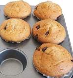 2 x 6 Cup Non Stick Cake Deep Bun Muffin Pie Yorkshire Pudding Baking Tray