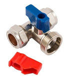 Securplumb CP 15mm x 15mm x 3/4 Inch BSP Washing Machine Tee Tap Valve