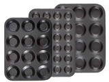 Prochef Teflon Non-Stick Premium Coated Mini Cup Muffin Bun Cup Cakes Tray Pan