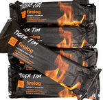 Tiger Tim Natural Odourless Smokeless Heavy Firelogs Chimney Fuels 1.1KG Each