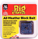 The Big Cheese Ready-To-Use Block Bait Station Mouse Killer Stations Twin pack