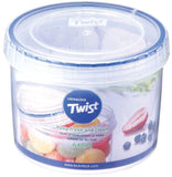 Lock & Lock Round Twist Plastic Food Storage Containers With Lids Various Sizes