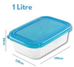 Food Storage Container With Lid Airtight Rectangle Strong Non-Leak Reusable