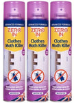 Zero In Clothes Moth Killer Aerosol Transparent Surface Treatment Spray 300ml