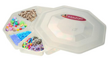 Nibbles Snack Tray 8 Section With Lid Plastic Crudites Nuts Party Food Snack Box