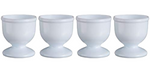 Chef Aid White Egg Cup Set Breakfast Boiled Novelty Egg Holder Kitchen Home Food