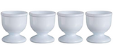 Chef Aid White Egg Cup Set Breakfast Boiled Novelty Egg Holder Kitchen Home Food