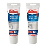 UniBond Ultra Force Anti-Mould Wall Tile Adhesive & Grout Tube White Grey 300g