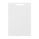 White Large Chopping Board Baking Kitchen Plastic Cutting Board Strong 35 x 25cm