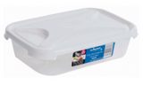 Plastic Storage Boxes With Lid Food Container Home Kitchen Office Box White