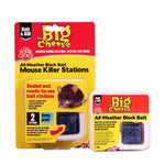 The Big Cheese Ready-To-Use Block Bait Station Mouse Killer Stations Twin pack