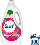 Surf Concentrated Liquid Laundry Detergent Tropical Lily 2.7L 100 Washes