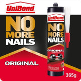 UniBond No More Nails Adhesive Original Cartridge Instant Grab Interior Use 365g