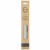 5pc Stainless Steel Straws & Brush Cleaner ENVO Sustainable Living Reuseable NEW